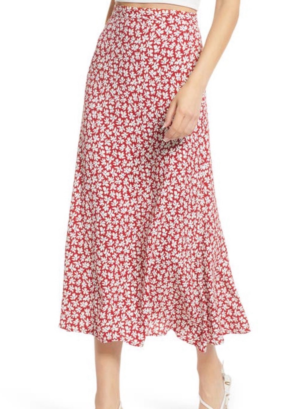 Reformation Midi Skirt with Slit
